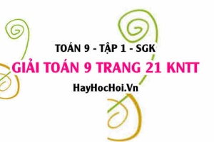 Giải Toán 9 trang 21 tập 1 Kết nối tri thức SGK